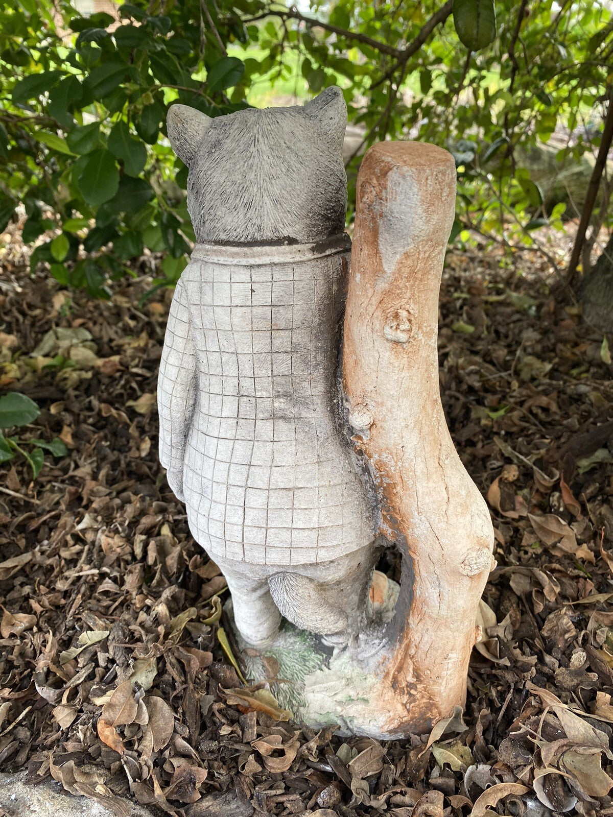 Willow Badger With Post Statue Animal Concrete Cement Garden Australian Made