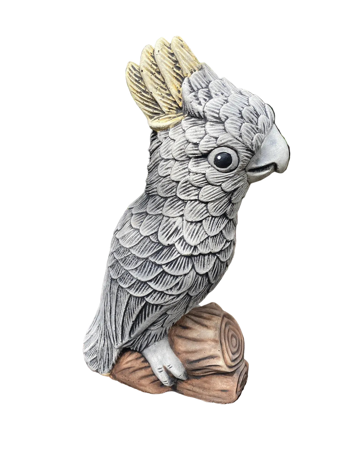 Sulfa Crested Cockatoo Statue Ornament Animal Concrete Garden Australian Made G