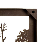 Iron Buddha Metal Hanging Wall Art 60X30cm Rectangle Rustic Outdoor Home Garden