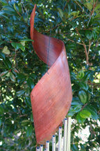 Bamboo Wind chimes Garden windchime wind chime Swirly made from Bamboo Leaf