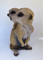 MEERKAT WITH BABY ANIMAL GARDEN  STATUE ORNAMENT SCULPTURE HOME DECOR