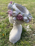 Alexina Princess - Resin Head Planter Pot for Succulents Cactus Indoor  Plants