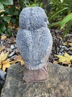 Fluffy Owl Statue Ornament Animal Concrete Garden Australian Made