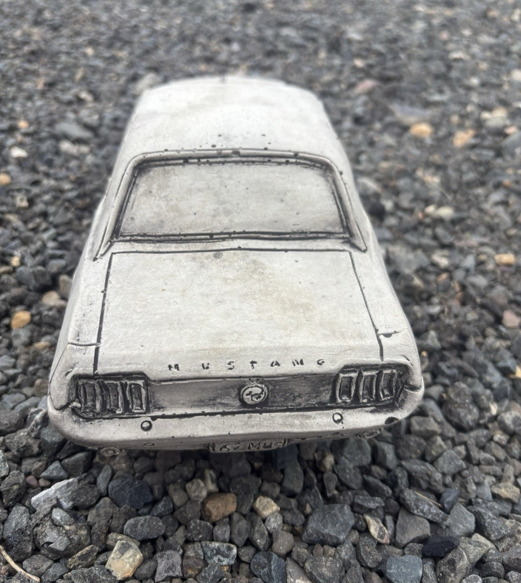 1966 Mustang Concrete Car Statue | Classic Car Ornament
