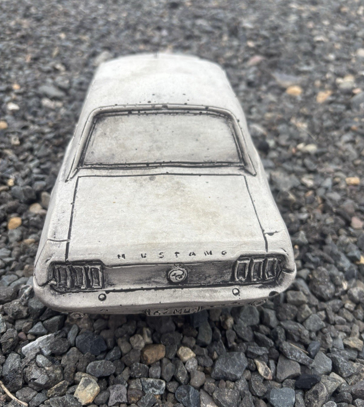 1966 Mustang Concrete Car Statue | Classic Car Ornament