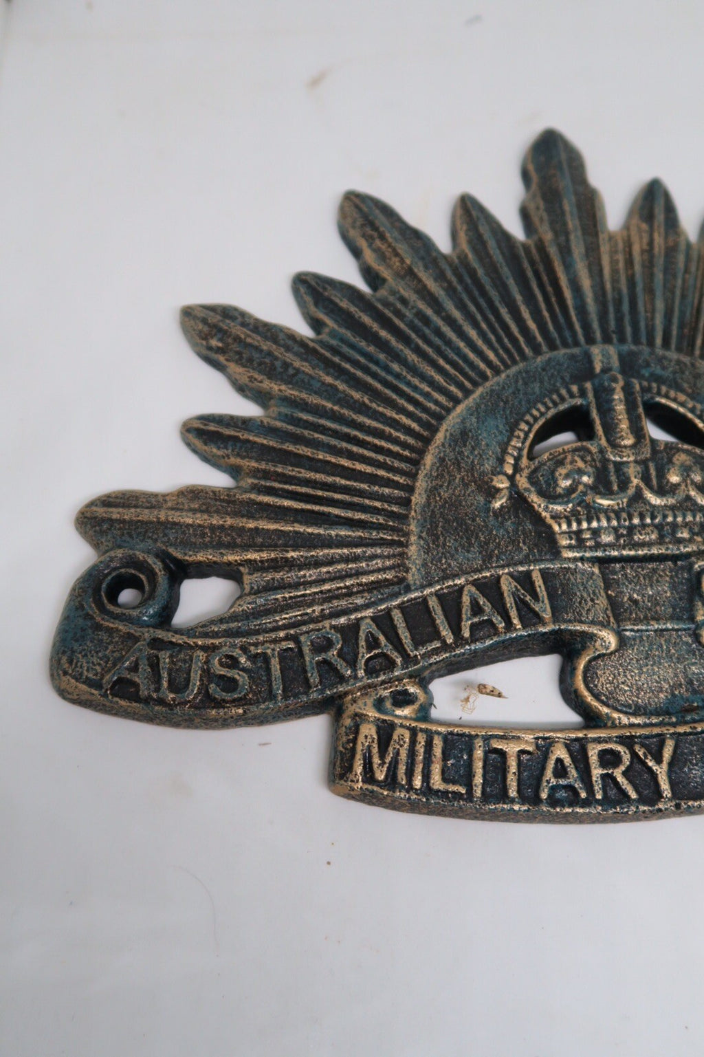 Australian Commonwealth Military Forces Cast Iron Hanging Sign Reproduction