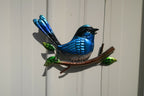 AUSTRALIAN FAIRY WREN METAL WALL ART OUTDOOR INDOOR HOME DECOR