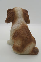 CAVALIER KING CHARLES SPANIEL CAVIE SITTING PUPPY DOG STATUE ORNAMENT MEMORIAL