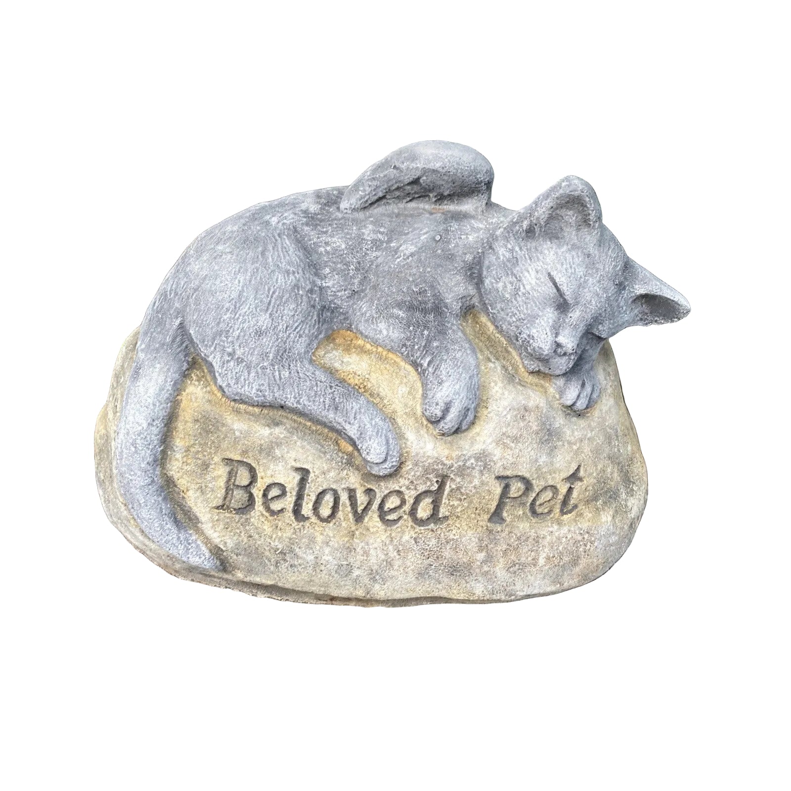 Cat Kitten Memorial Statue Ornament Animal Concrete Cement Garden Australia Made