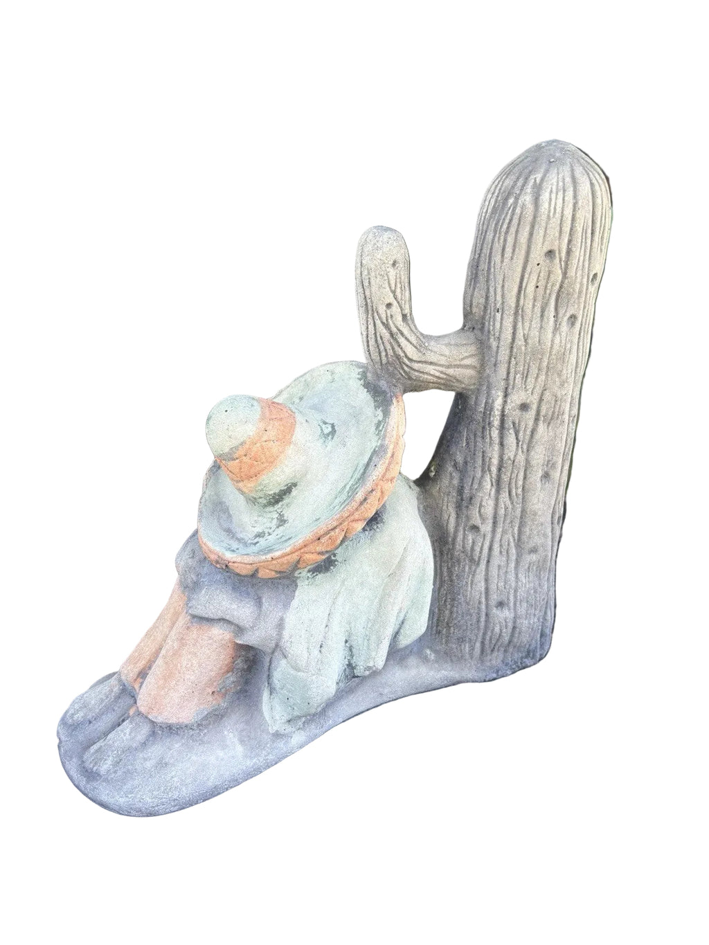 Mexican with Cactus Statue  Animal Concrete Garden Australian Made