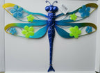 Metal Dragonfly Glow In The Dark Hanging Wall Art Garden Feature Decor