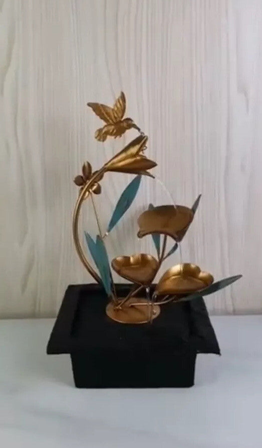 Hummingbird Garden indoor / Outdoor table top Water fountain feature Home Decor
