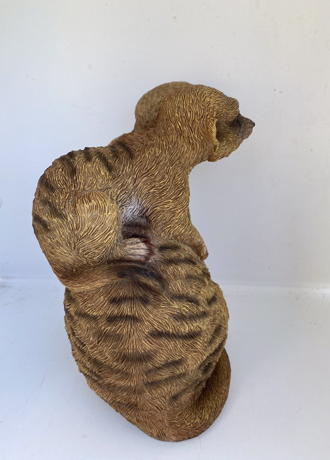 MEERKAT WITH BABY ANIMAL GARDEN  STATUE ORNAMENT SCULPTURE HOME DECOR