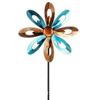 Metal Wind Spinner Garden Stake Outdoor Yard Art Ornament Home Decoration