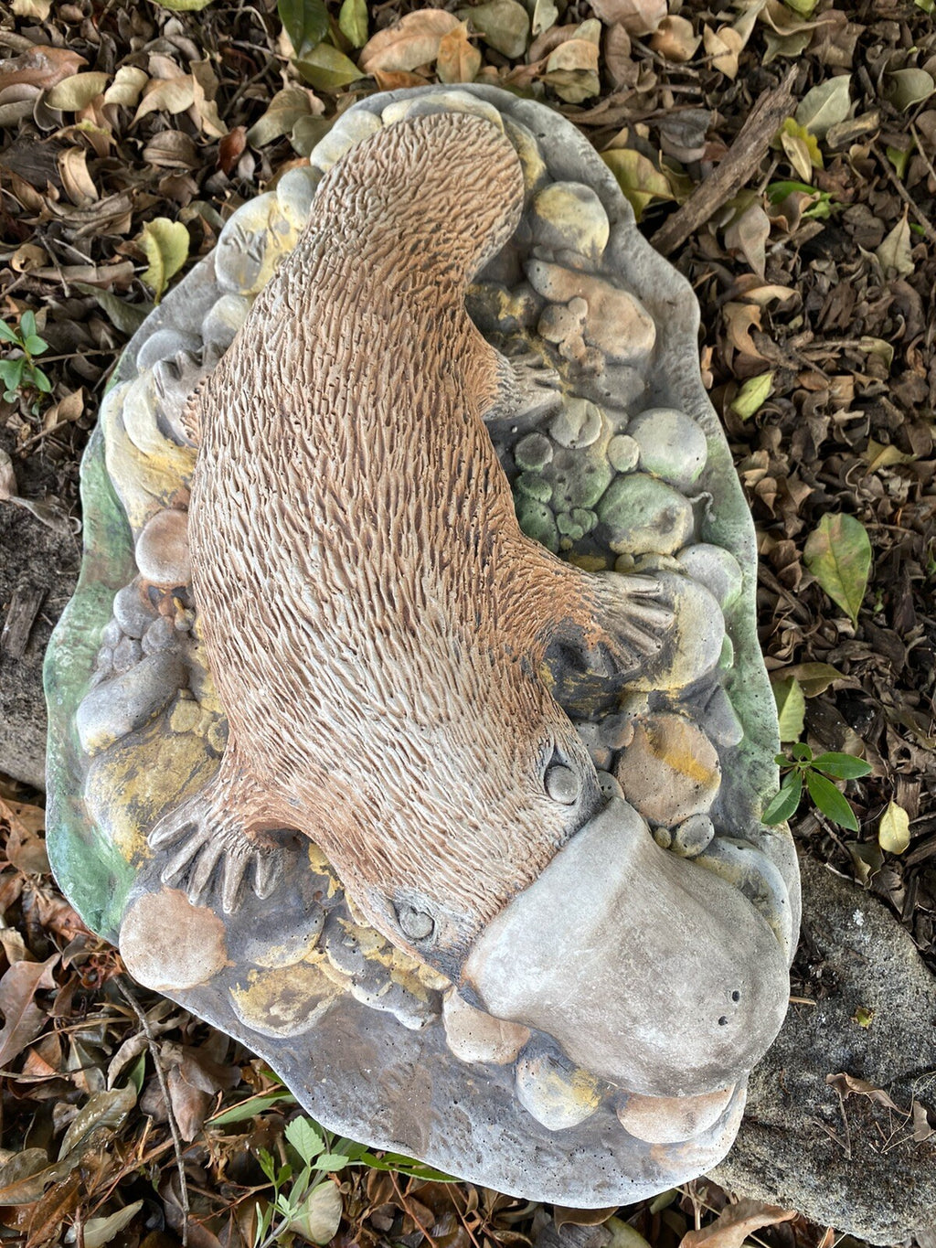 Australian Native Platypus Animal Concrete Cement Garden Statue Australian Made