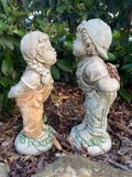 Boy Girl First Kiss Statue Ornament Animal Concrete Garden Australian Made