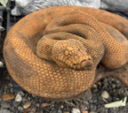 Concrete Python Snake Garden Statue Realistic Reptile Outdoor Ornament
