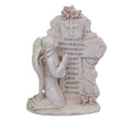 ❤️ Memorial Cemetery Inspirational Angel Kneeling Statue Plaque Inscription ❤