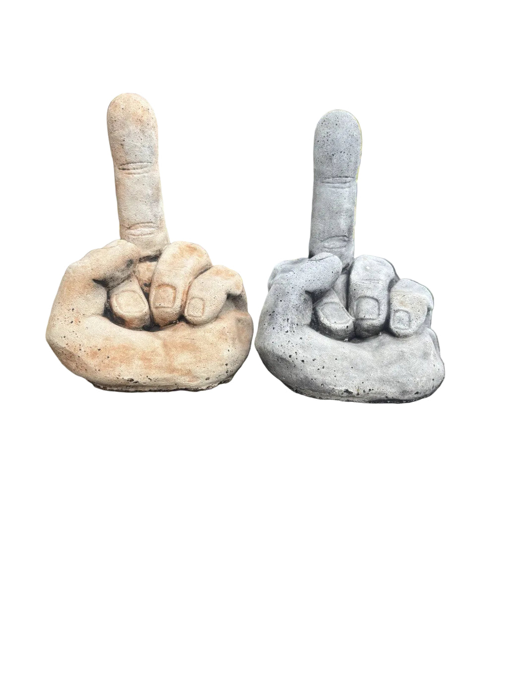 Finger Up Concrete Garden Statue Ornament Figurine 15 cm high