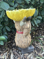 Highland Cow Bird Feeder | Outdoor Garden Bird Bath & Feeder Ornament