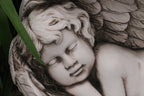 2 x 50cm Angel Sleeping On Wings Garden Ornament Statue Home Decor