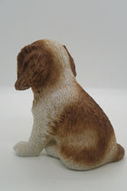 CAVALIER KING CHARLES SPANIEL CAVIE SITTING PUPPY DOG STATUE ORNAMENT MEMORIAL