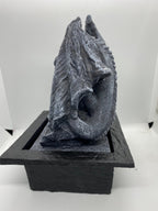 MYSTICAL DRAGON WATER FEATURE FOUNTAIN INDOOR OUTDOOR BENCH TOP HOME DECOR
