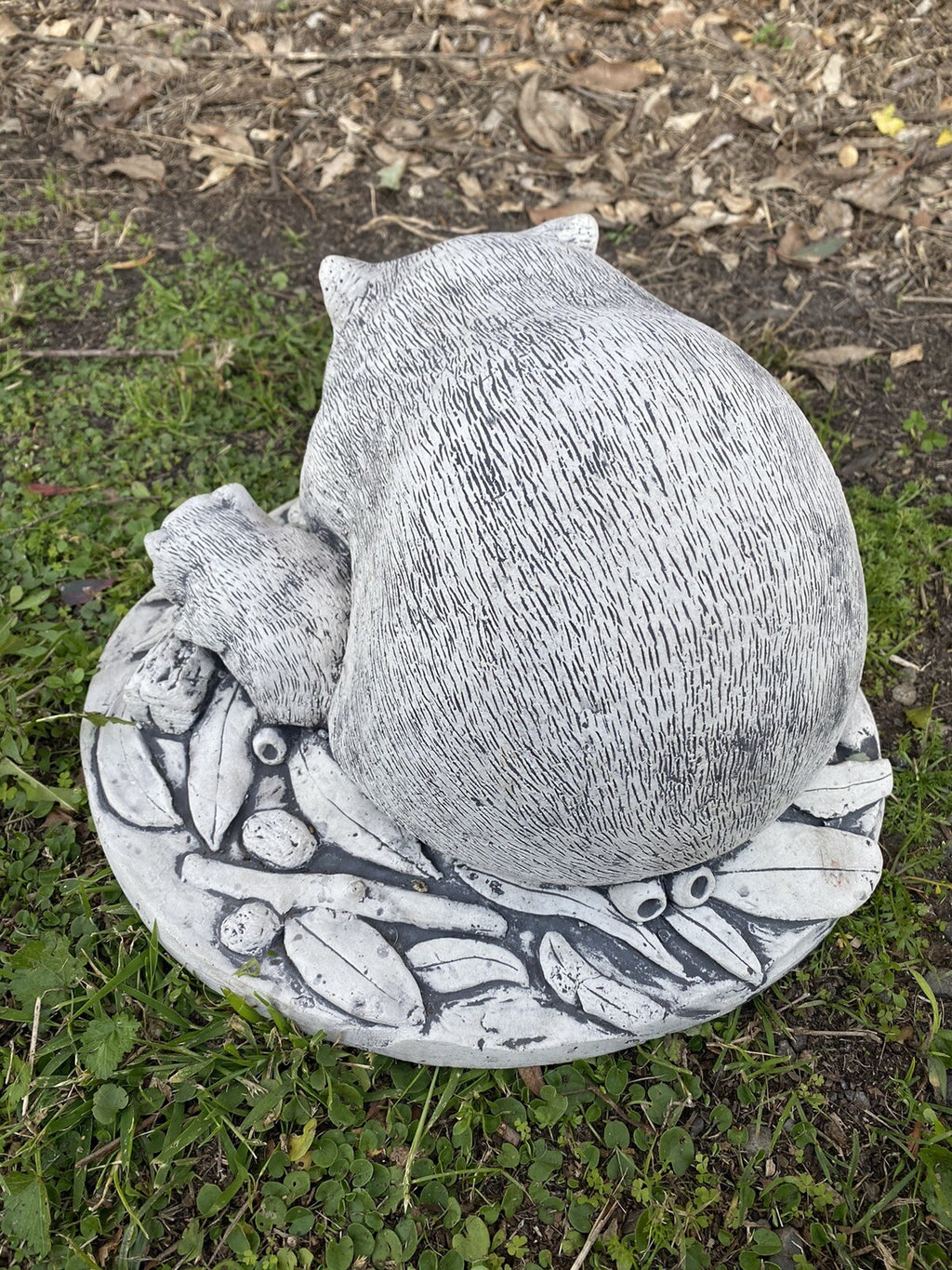 Australian Wombat With Baby Garden Statue Animal Concrete Australian Made