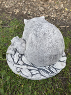 Australian Wombat With Baby Garden Statue Animal Concrete Australian Made