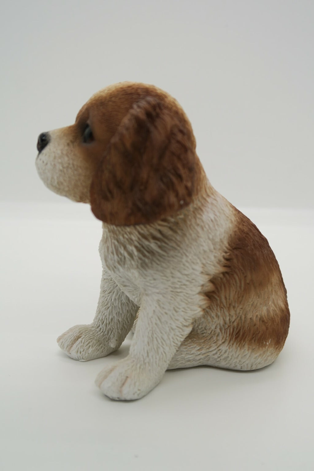 CAVALIER KING CHARLES SPANIEL CAVIE SITTING PUPPY DOG STATUE ORNAMENT MEMORIAL