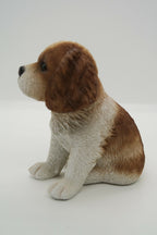 CAVALIER KING CHARLES SPANIEL CAVIE SITTING PUPPY DOG STATUE ORNAMENT MEMORIAL
