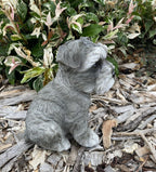 SCHNAUZER STATUE PUPPY DOG MEMORIAL ANIMAL GARDEN ORNAMENT SCULPTURE