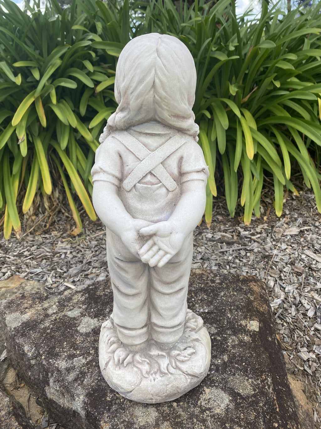 Boy And Girl First Kiss Garden Statue Figurine Sculpture Ornament Children 50 cm