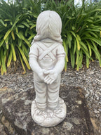 Boy And Girl First Kiss Garden Statue Figurine Sculpture Ornament Children 50 cm