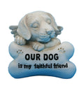 DOG MEMORIAL STATUE ORNAMNET MY DOG ID MY FAITHFUL FRIEND