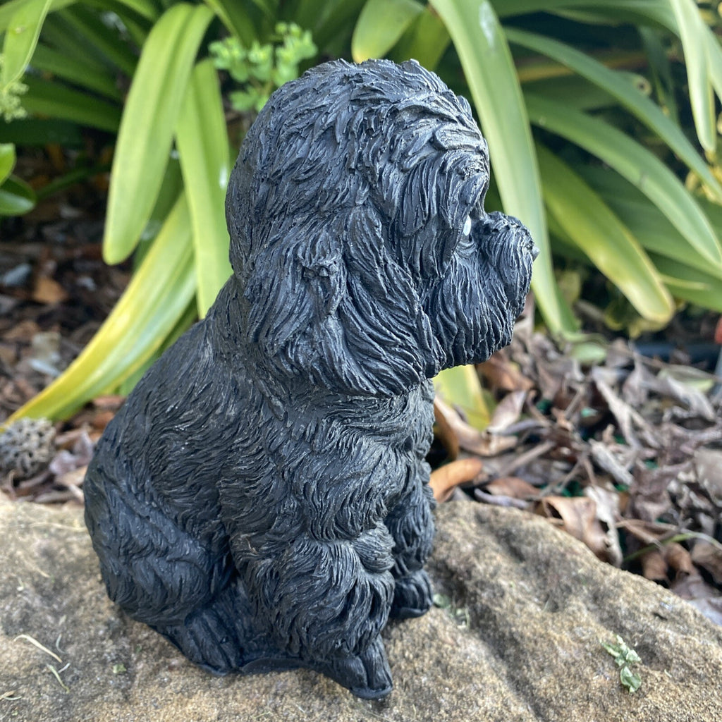 Cavoodle Memorial Statue Ornament Animal Concrete Garden Australian Made