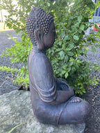 Buddha Sitting on a Lotus  Statue Figurine Garden Ornament Sculpture 67 cm