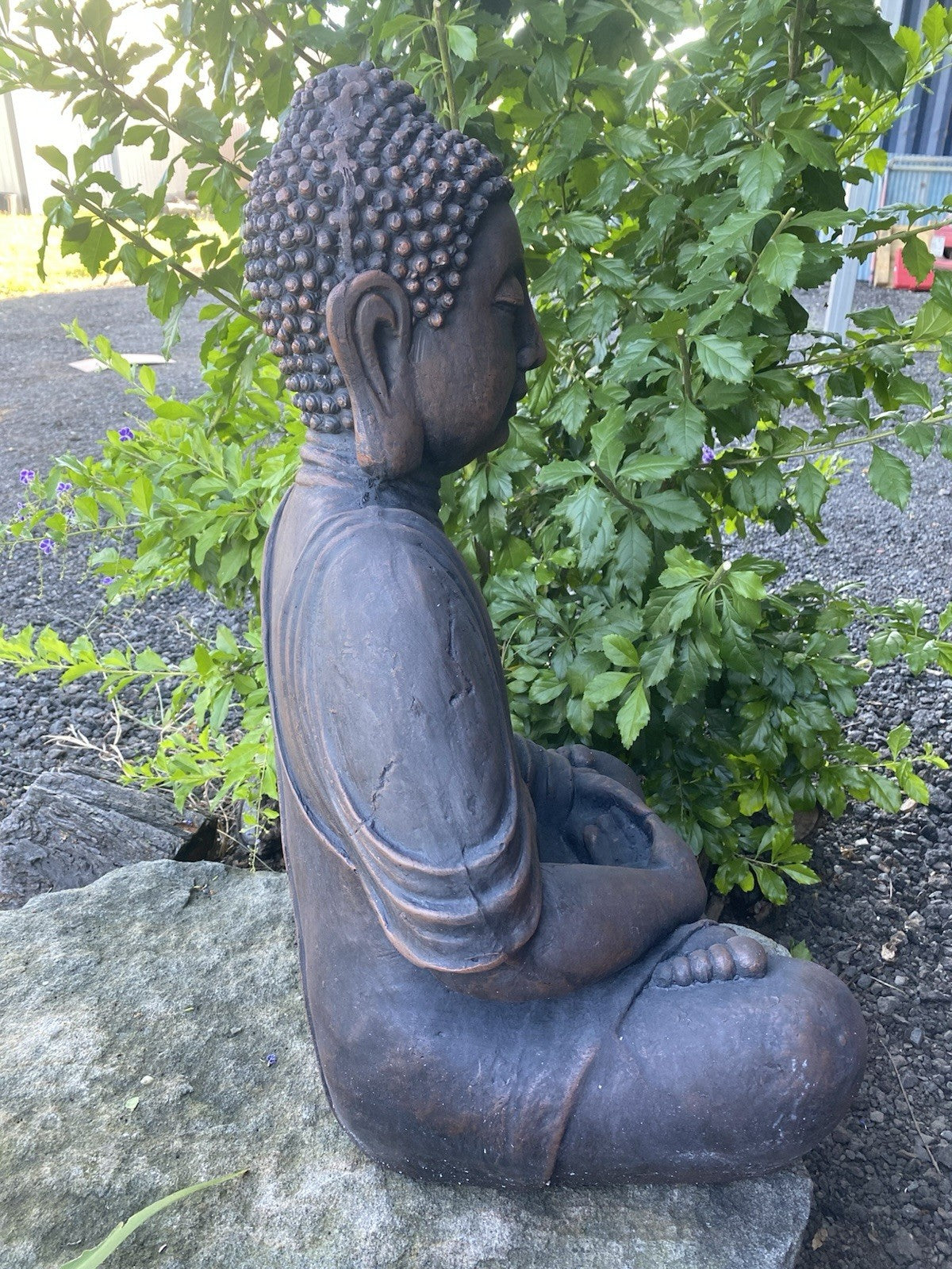 Buddha Sitting on a Lotus  Statue Figurine Garden Ornament Sculpture 67 cm
