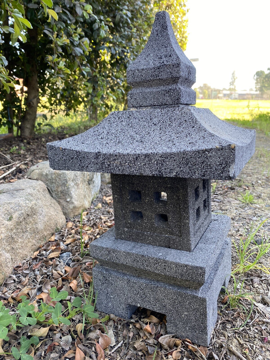 Garden Lantern Ornament Pagoda Chinese Japanese Lantern décor large 45 cm