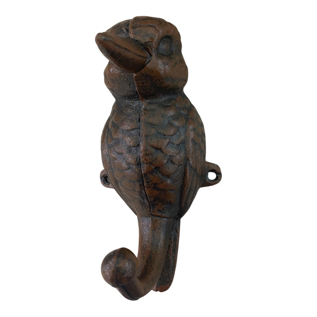 Cast Iron Bird Hook Clothes Hanger - Cockatoo Galah Magpie Rosella Kookaburra