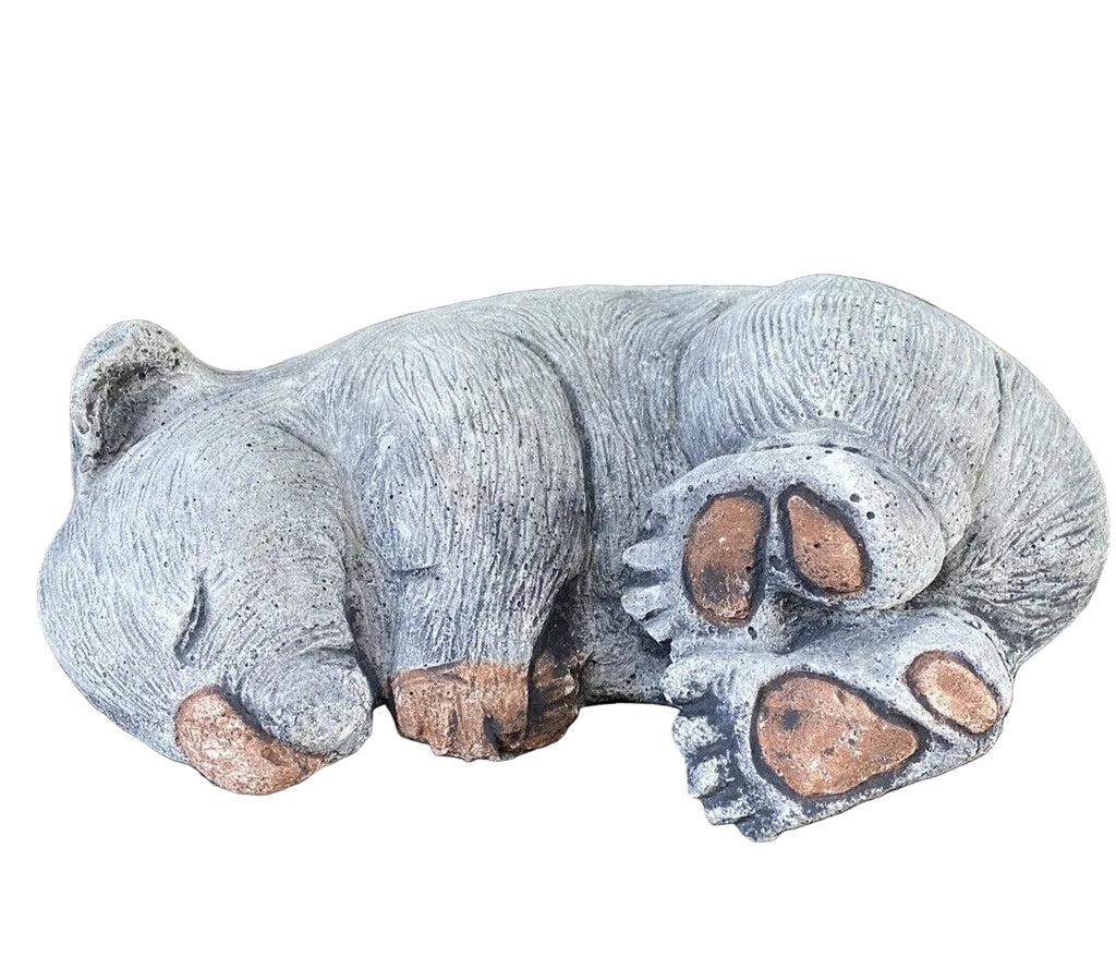Australian Wombat Asleep Statue Ornament Animal Concrete Garden Australian Made