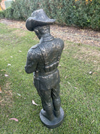 ANZAC Soldier Statue Garden Memorial – WW1 Digger Military Tribute Ornament