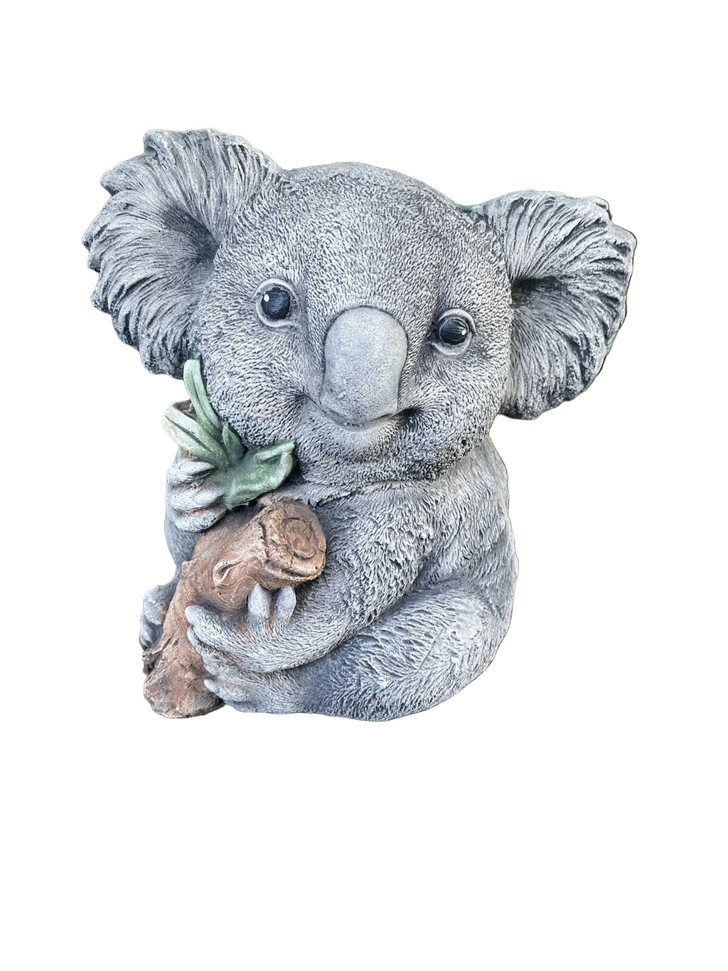 Koala With Leaves Statue Ornament Animal Concrete Cement Garden Australian Made