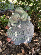 Dads Garden Statue Plaque Animal Concrete Cement Garden Statue Australian Made