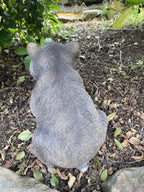 AUSTRALIAN WOMBAT EATING A LEAF GARDEN STATUE