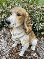 SPRINGER SPANIEL DOG ANIMAL GARDEN STATUE ORNAMENT FIGURINE SCULPTURE