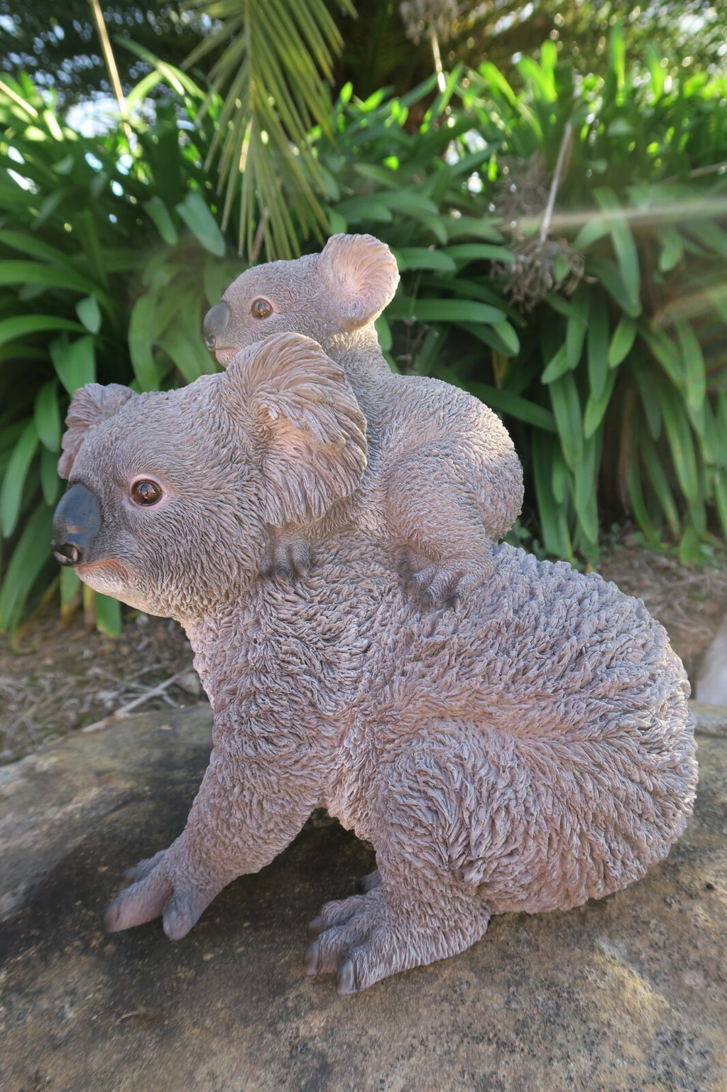 Australian Koala with Baby Garden Statue Concrete Australian Wildlife  Decor