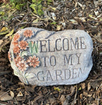 Welcome To My Garden Concrete Cement Garden Statue Australian Made