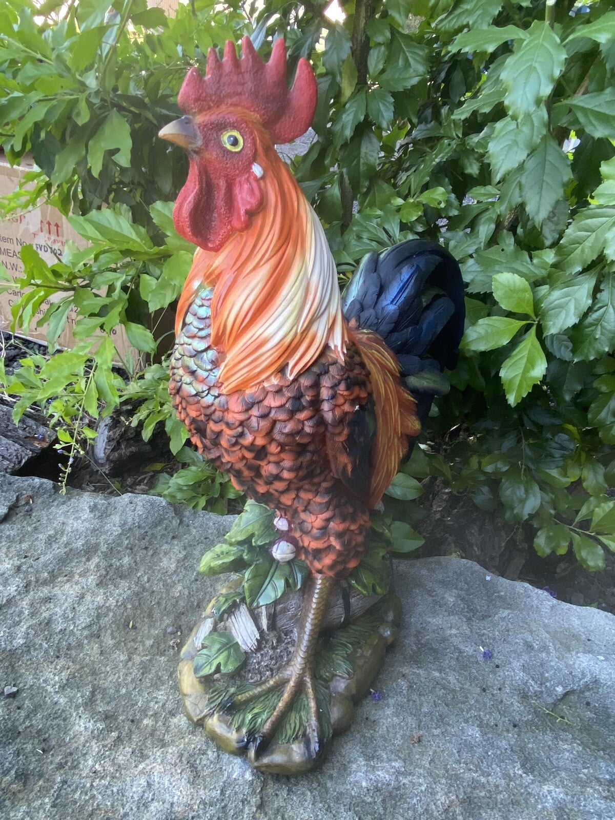 Rooster Chicken Poultry Statue Ornament 38 cm