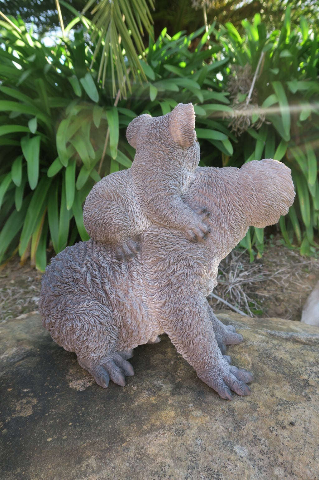 Australian Koala with Baby Garden Statue Concrete Australian Wildlife  Decor